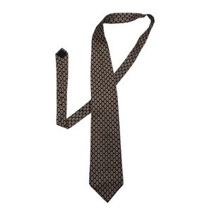 Crooks & Creed London all silk black and red floral style tie, great condition!